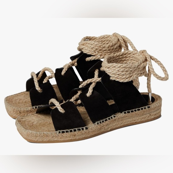 Freda Salvador Women's Lucy Espadrille Ankle Tie Sandals Size 9 with Box - Picture 1 of 7